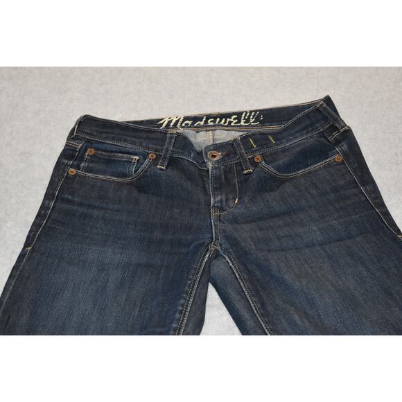 Madewell Jeans Womens Size 26 x 31 Rail Straight Fit Blue Cotton Blend - Picture 3 of 10